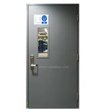 Versatile Hollow Metal Door – Fire Rated and Non-Fire Rated Options, Double-Skinned Steel, Honeycomb/Rockwool Infill, RAL Powder Coated, ANSI/UL Certified, Heavy Duty Security